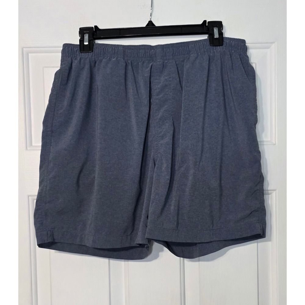 Chubbies Amphibious gym hybrid shorts elastic drawstring waist Size L‎ blue/gray